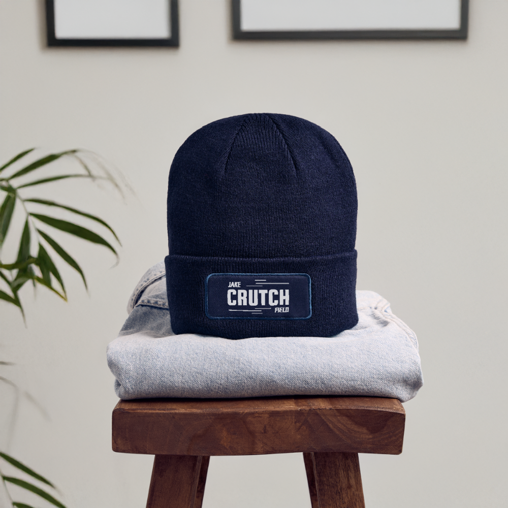 Crutchfield Logo Patch Beanie - navy