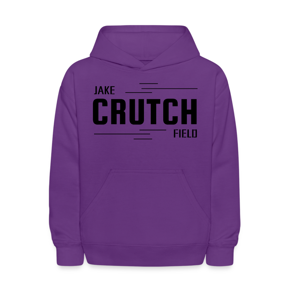 Crutchfield Logo Black Kids' Hoodie [Unisex] - purple