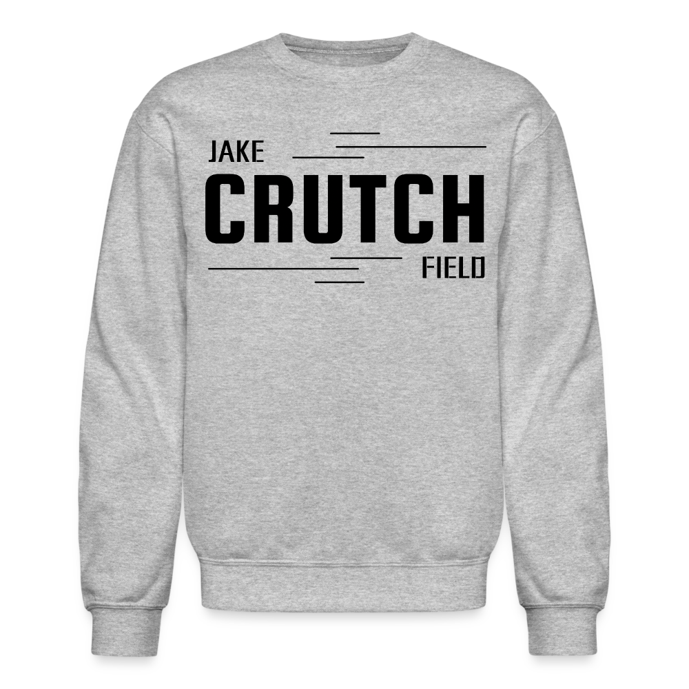 Crutchfield Logo Black Sweatshirt [Unisex] - heather gray