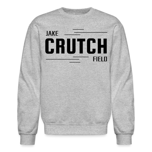 Crutchfield Logo Black Sweatshirt [Unisex] - heather gray