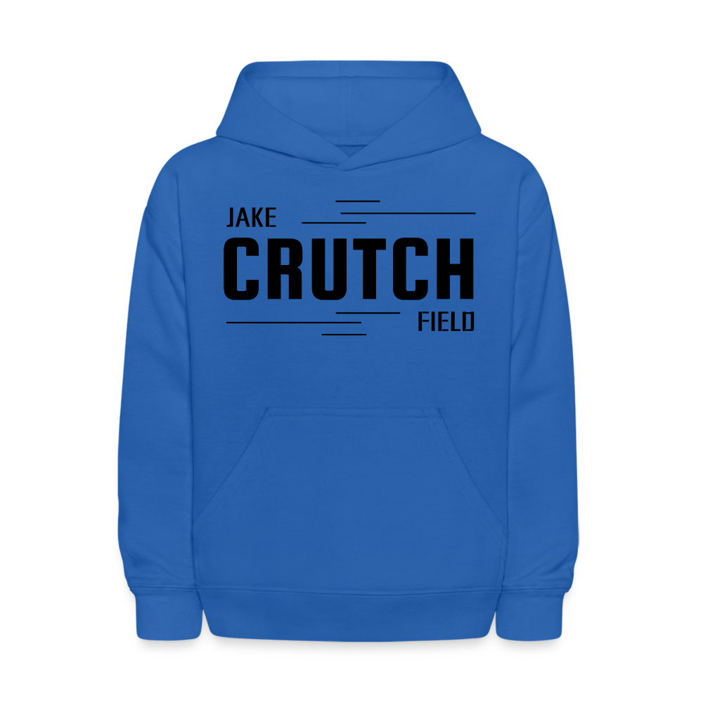 Crutchfield Logo Black Kids' Hoodie [Unisex] - royal blue