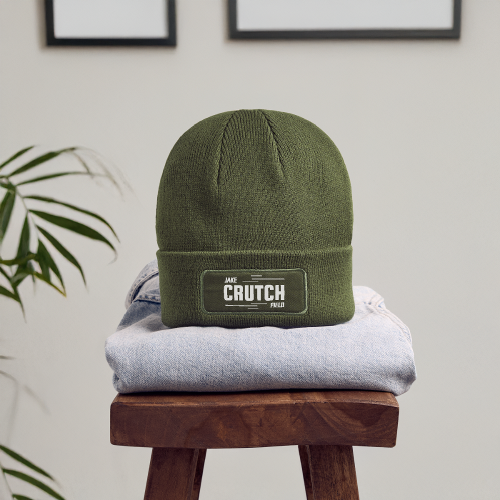 Crutchfield Logo Patch Beanie - olive