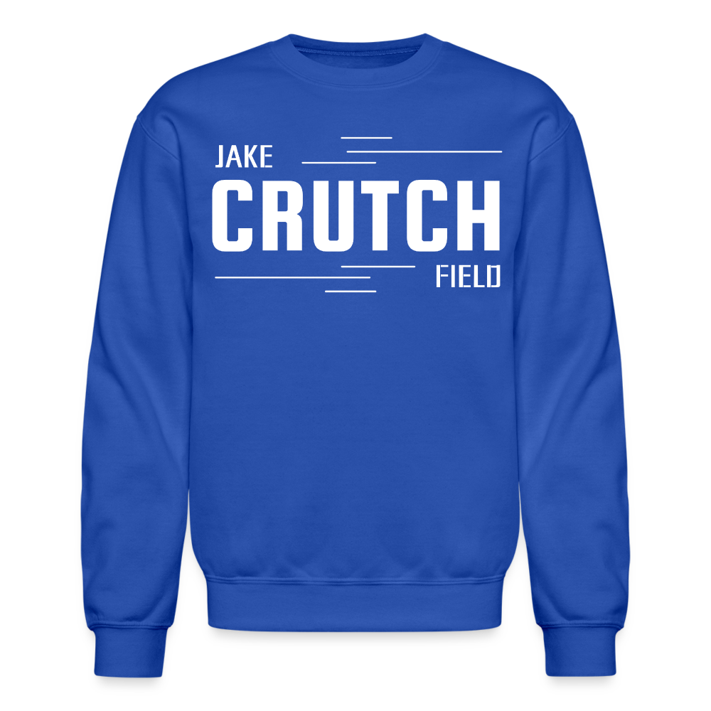 Crutchfield Logo White Sweatshirt [Unisex] - royal blue