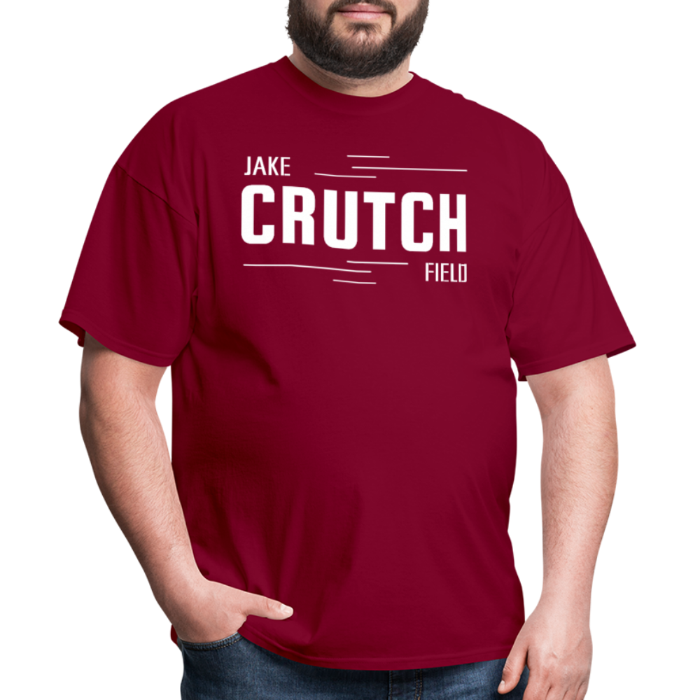 Crutchfield White Logo Classic T-Shirt [Unisex] - burgundy