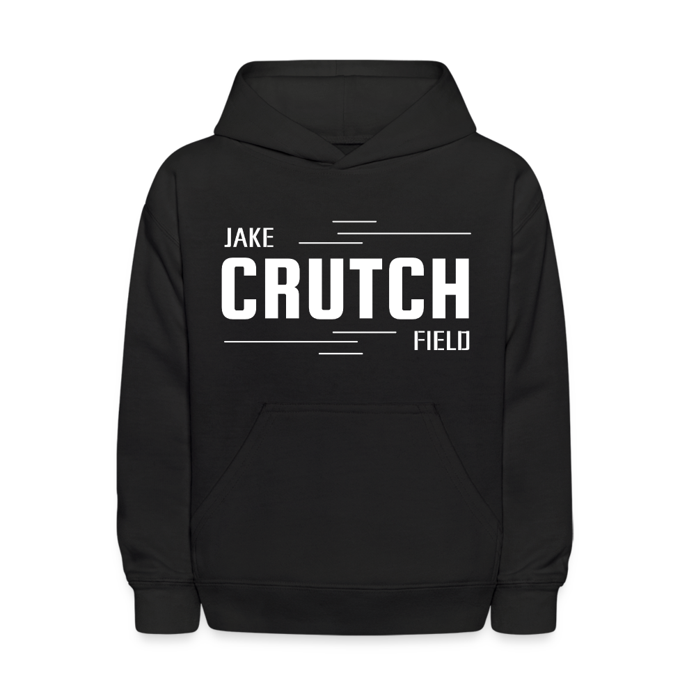 Crutchfield Logo White Kids' Hoodie [Unisex] - black