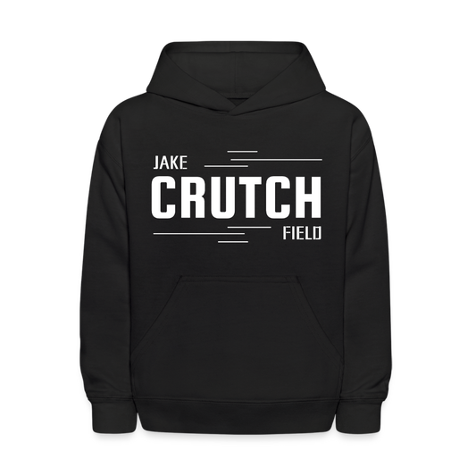 Crutchfield Logo White Kids' Hoodie [Unisex] - black