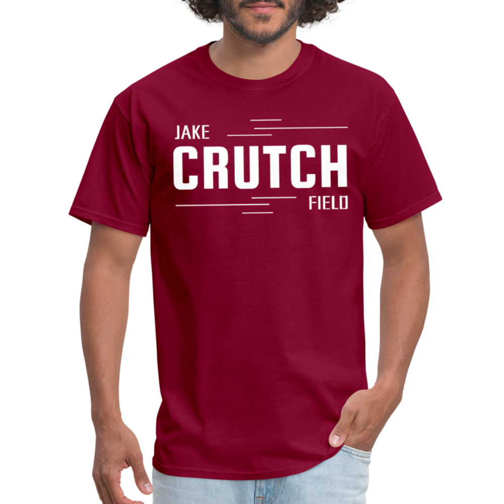 Crutchfield White Logo Classic T-Shirt [Unisex] - burgundy