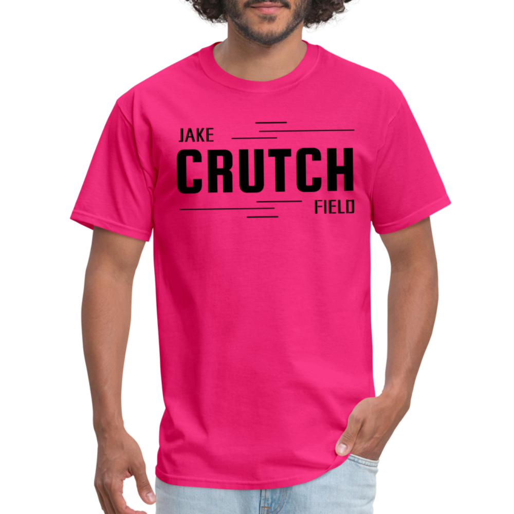 Crutchfield Black Logo Classic T-Shirt [Unisex] - fuchsia