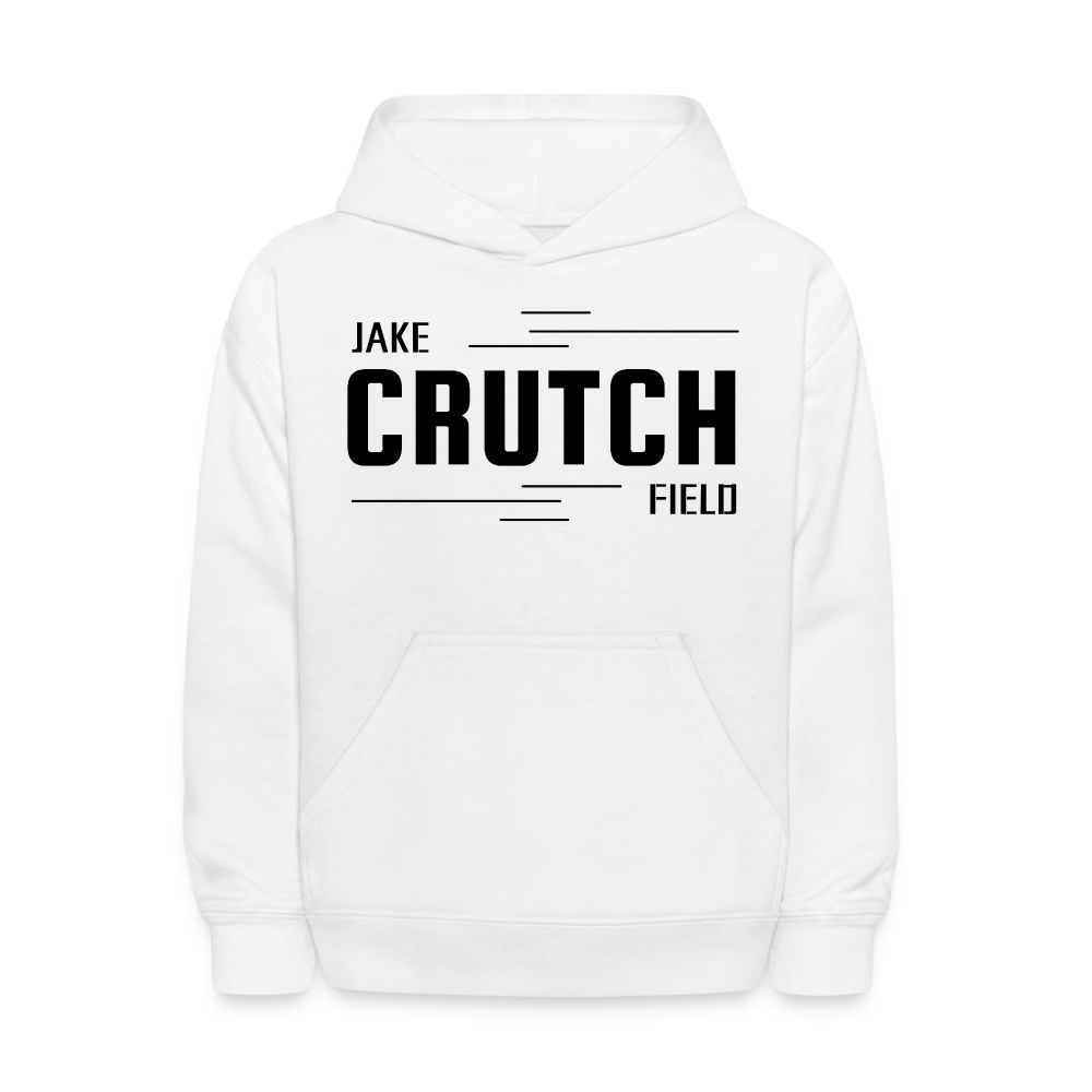 Crutchfield Logo Black Kids' Hoodie [Unisex] - white