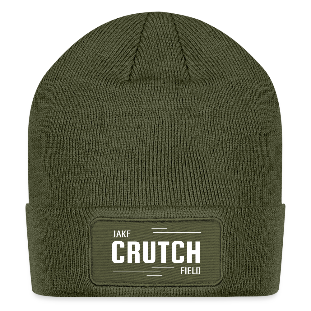 Crutchfield Logo Patch Beanie - olive