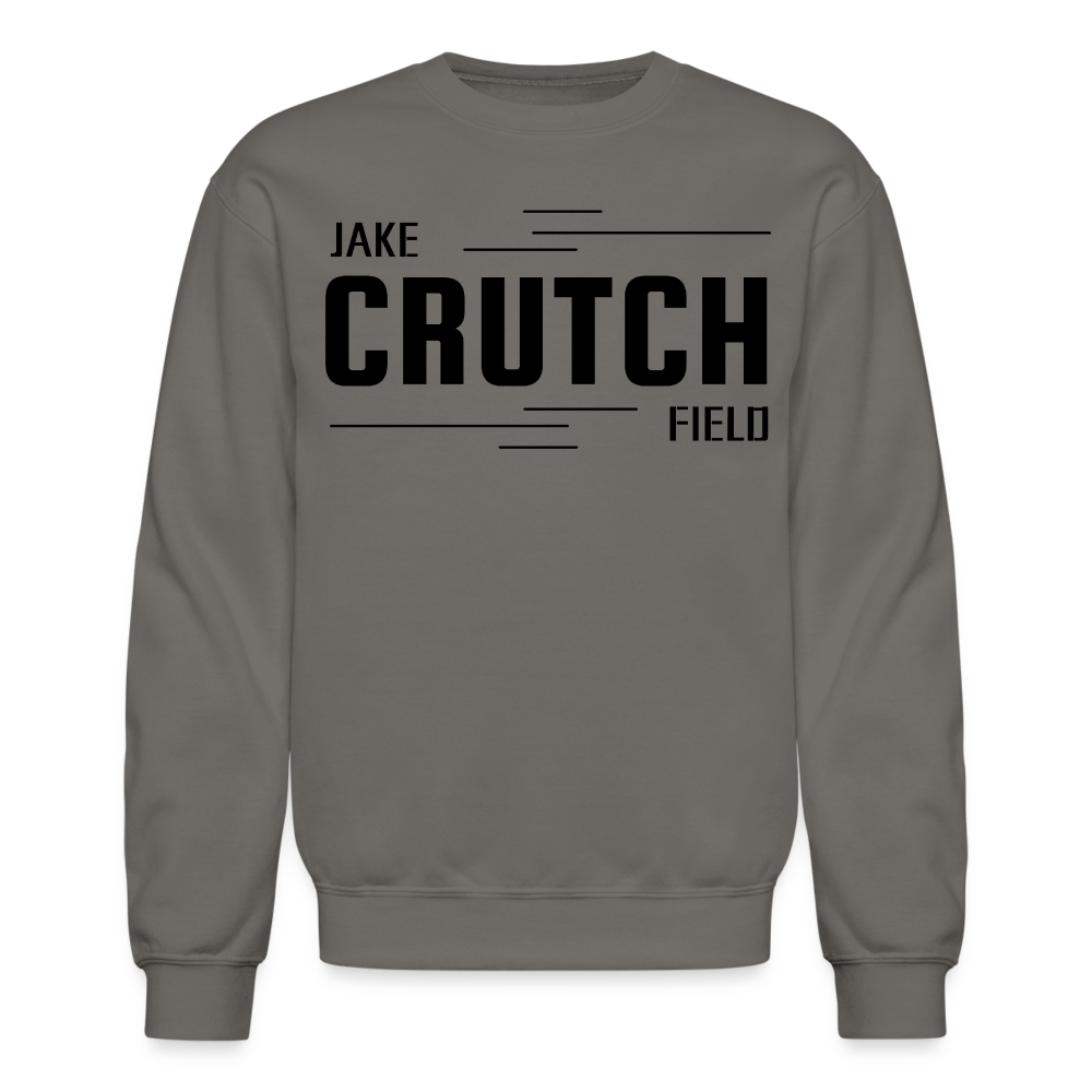 Crutchfield Logo Black Sweatshirt [Unisex] - asphalt gray