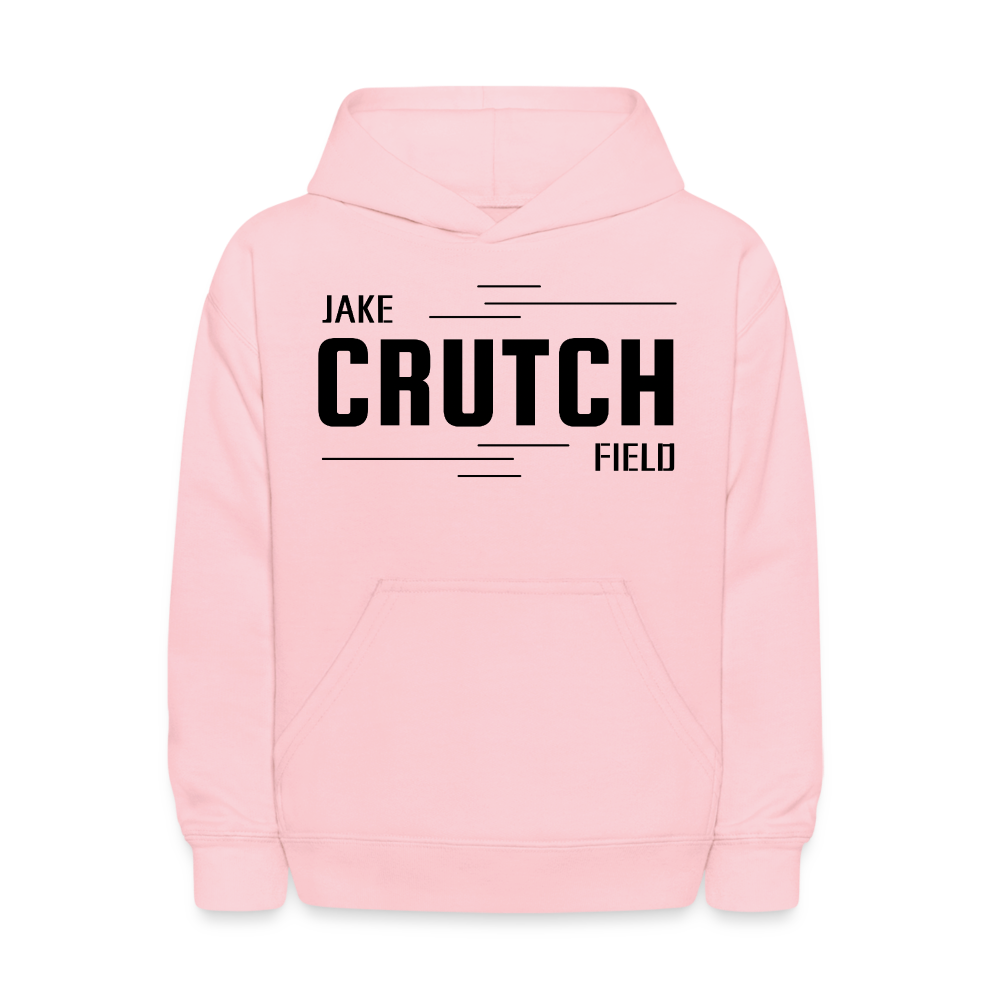 Crutchfield Logo Black Kids' Hoodie [Unisex] - pink