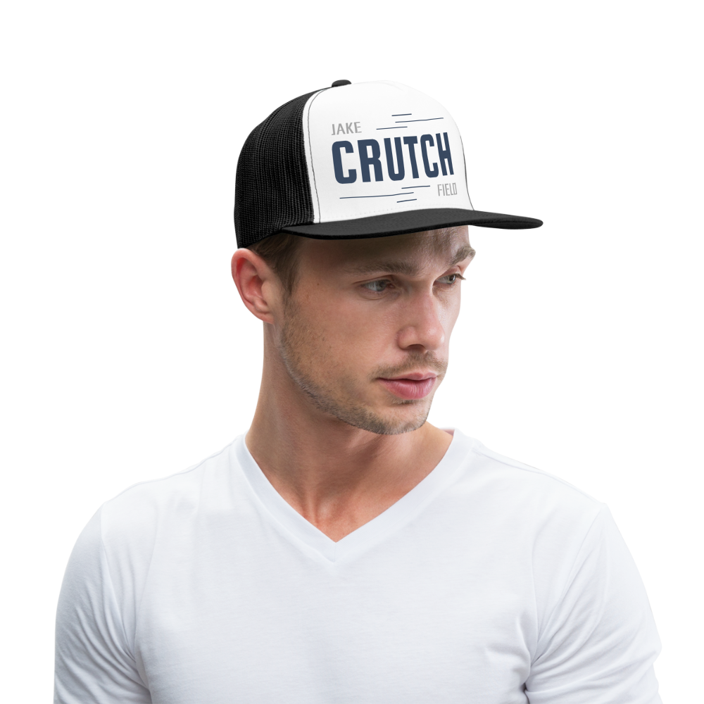 Crutchfield Logo Trucker Hat - white/black