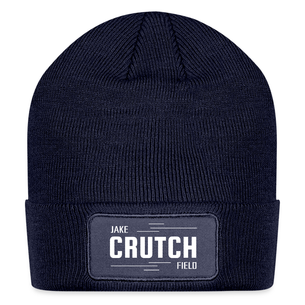 Crutchfield Logo Patch Beanie - navy