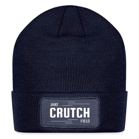 Crutchfield Logo Patch Beanie - navy