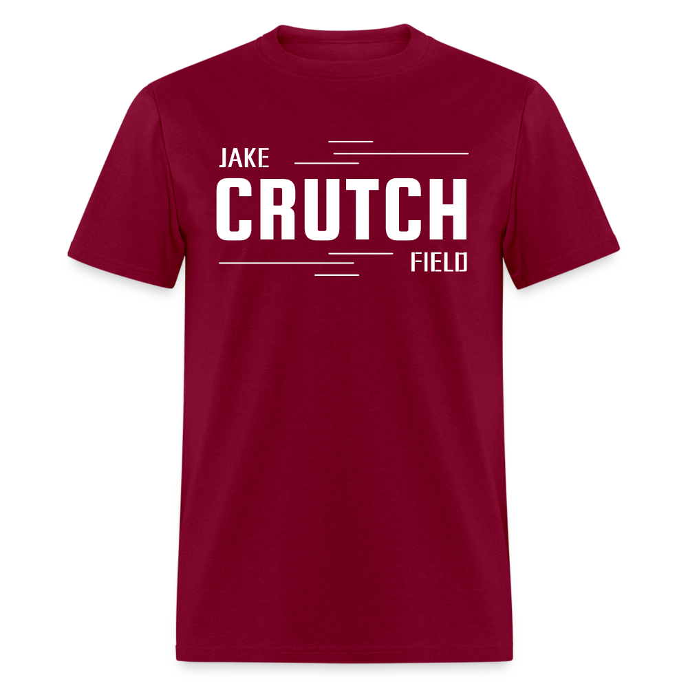 Crutchfield White Logo Classic T-Shirt [Unisex] - burgundy