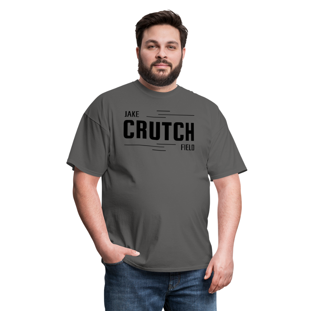 Crutchfield Black Logo Classic T-Shirt [Unisex] - charcoal