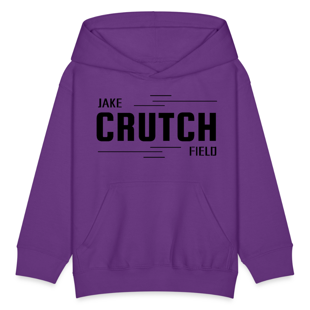 Crutchfield Logo Black Kids' Hoodie [Unisex] - purple