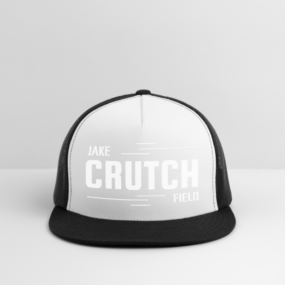 Crutchfield Logo White Trucker Hat - white/black