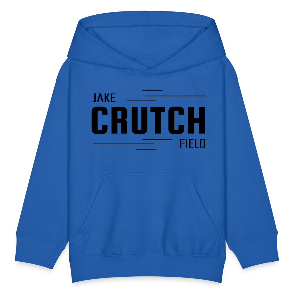 Crutchfield Logo Black Kids' Hoodie [Unisex] - royal blue