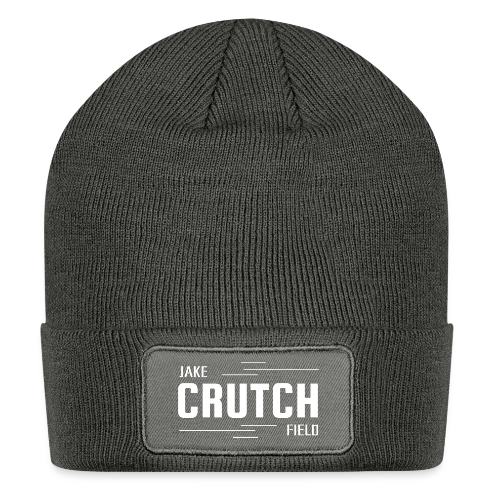 Crutchfield Logo Patch Beanie - charcoal grey