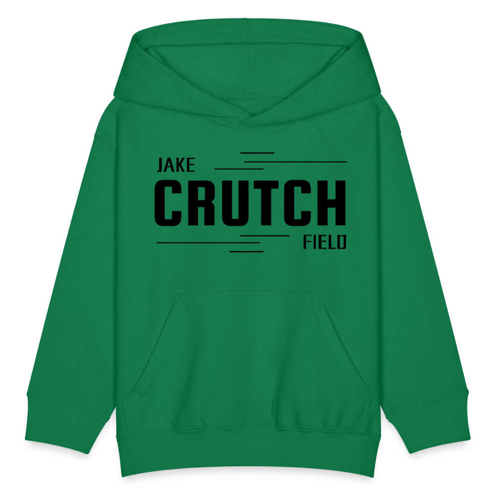 Crutchfield Logo Black Kids' Hoodie [Unisex] - kelly green