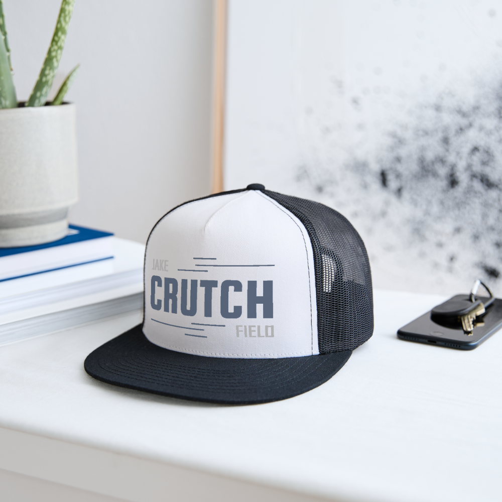 Crutchfield Logo Trucker Hat - white/black