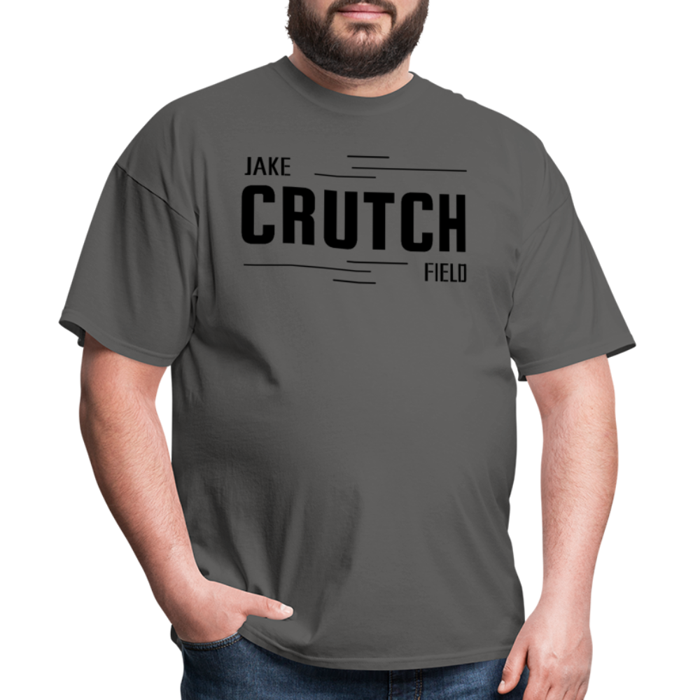 Crutchfield Black Logo Classic T-Shirt [Unisex] - charcoal