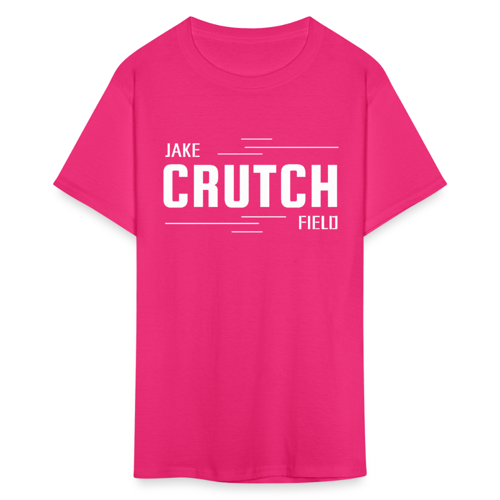 Crutchfield White Logo Classic T-Shirt [Unisex] - fuchsia