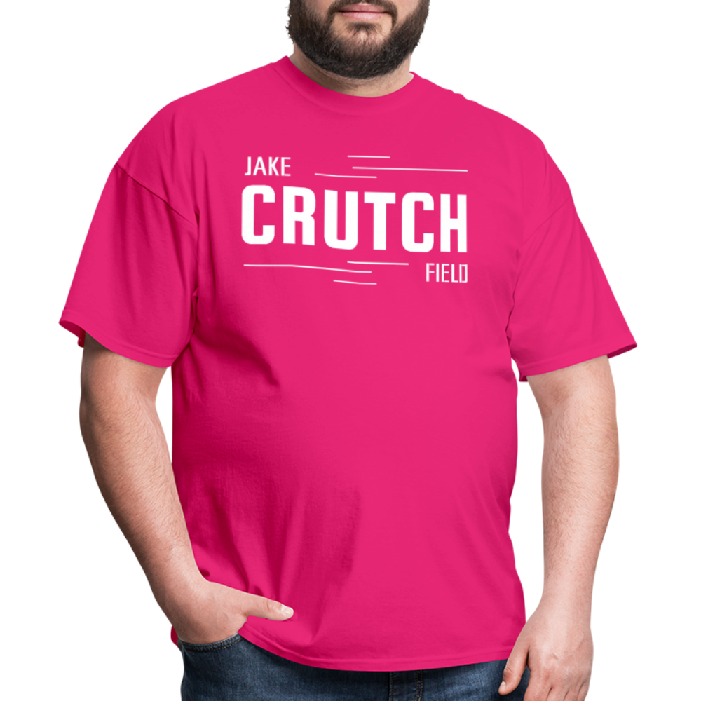 Crutchfield White Logo Classic T-Shirt [Unisex] - fuchsia