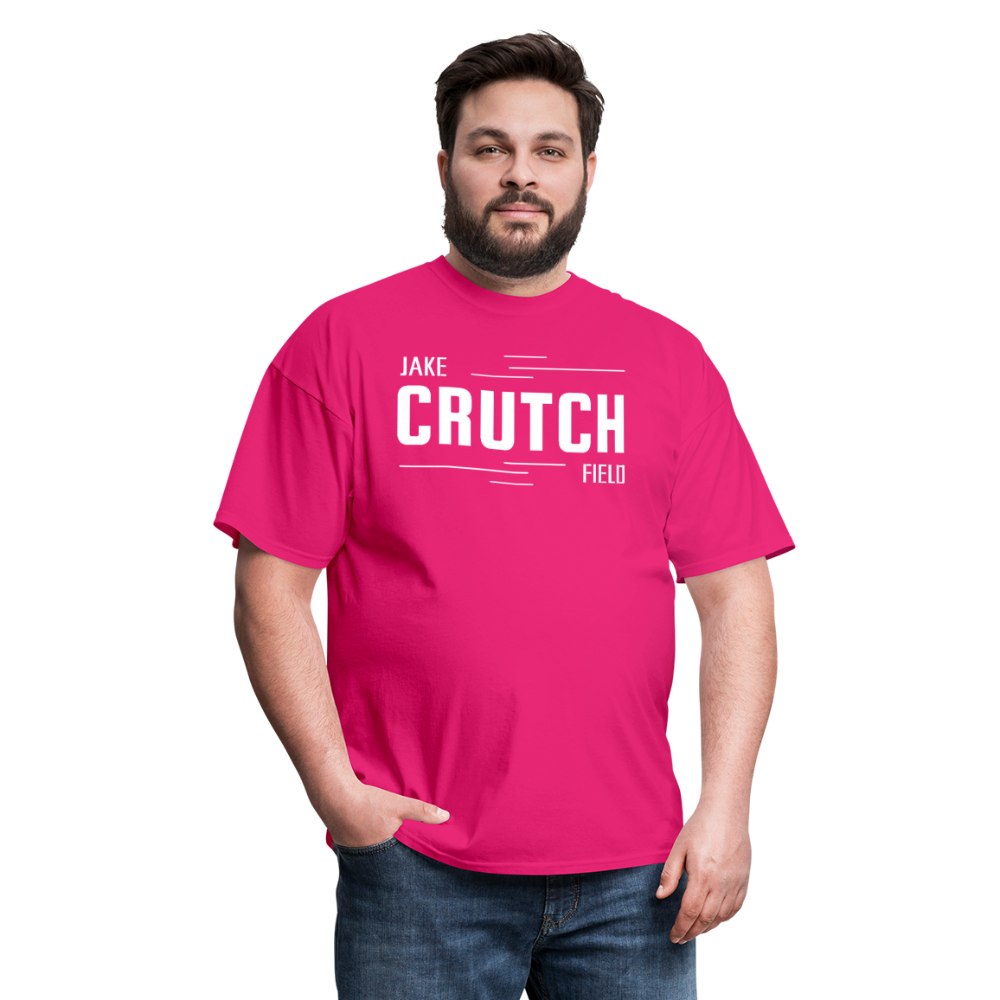 Crutchfield White Logo Classic T-Shirt [Unisex] - fuchsia