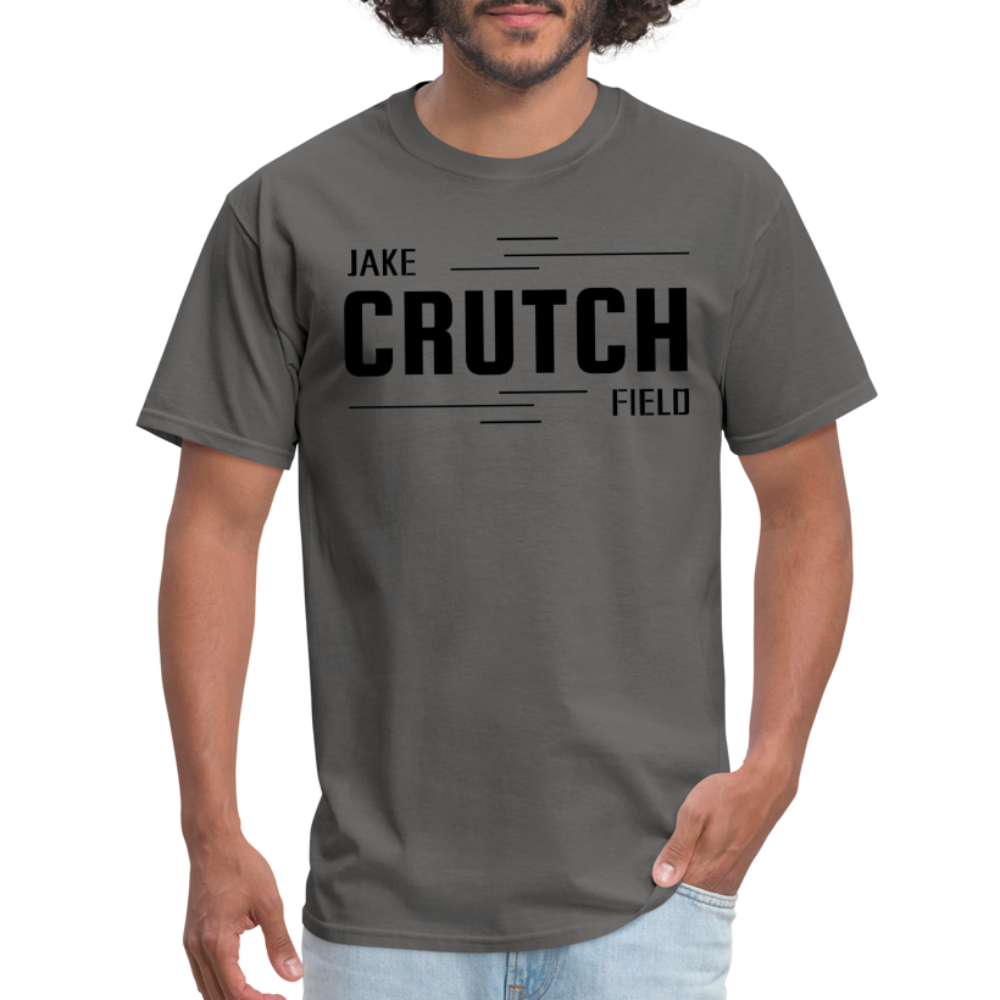 Crutchfield Black Logo Classic T-Shirt [Unisex] - charcoal