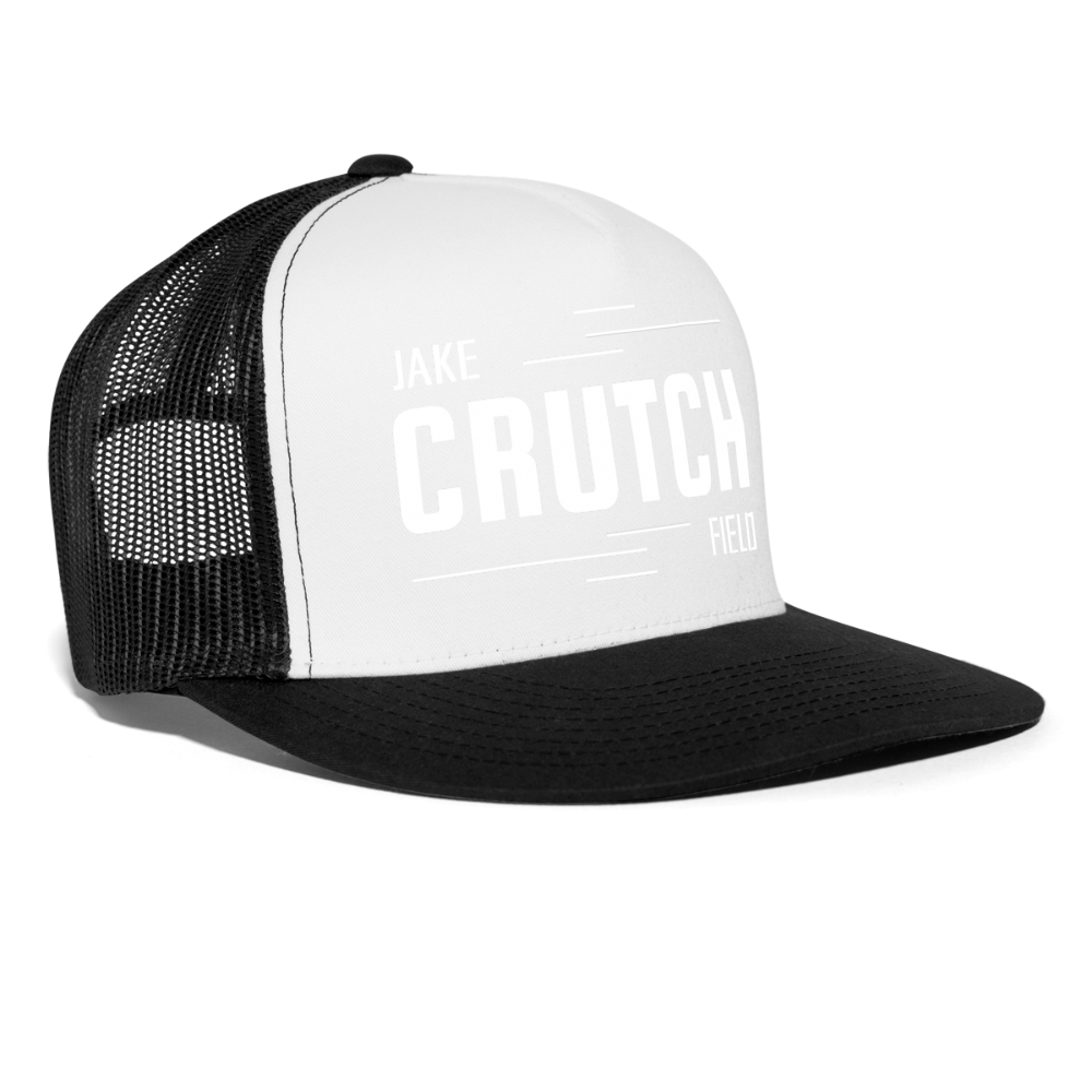 Crutchfield Logo White Trucker Hat - white/black