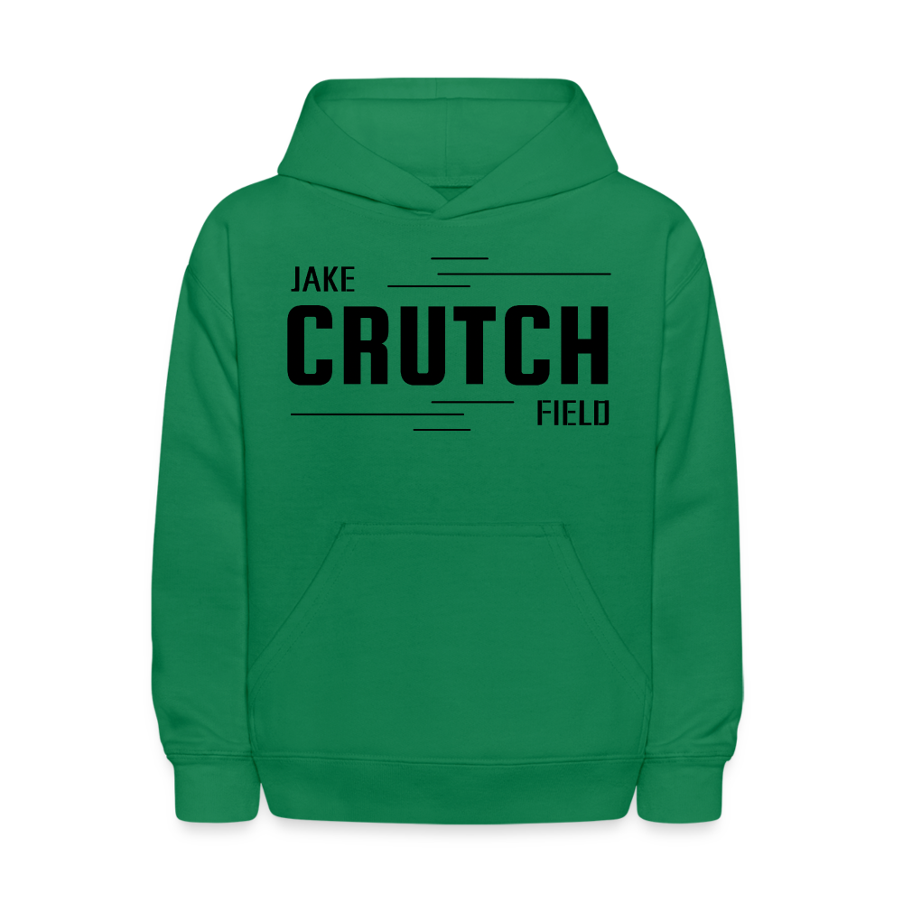 Crutchfield Logo Black Kids' Hoodie [Unisex] - kelly green