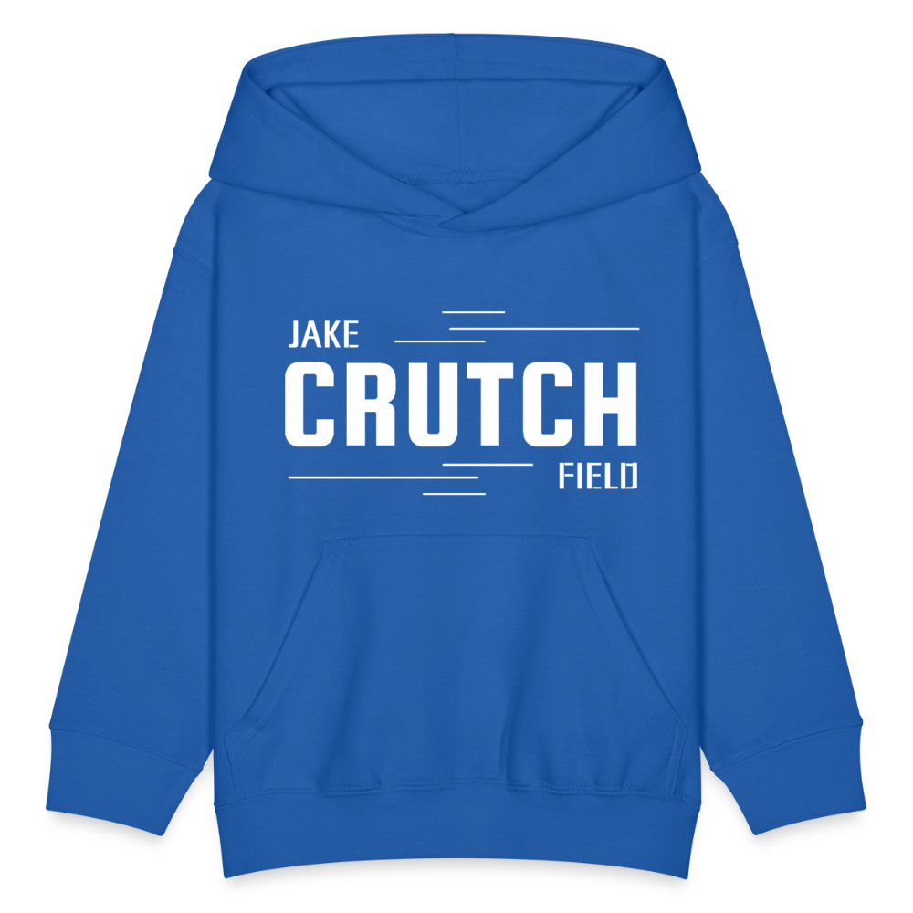 Crutchfield Logo White Kids' Hoodie [Unisex] - royal blue