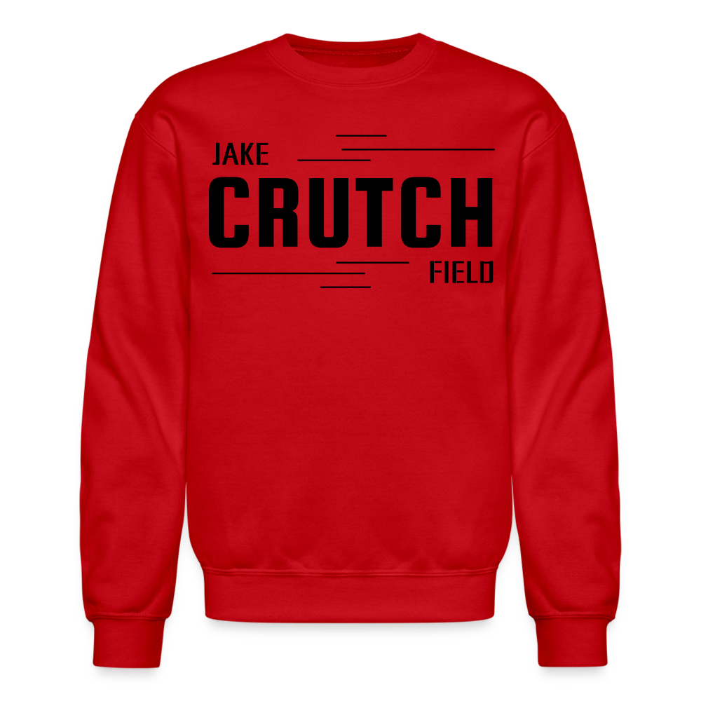 Crutchfield Logo Black Sweatshirt [Unisex] - red