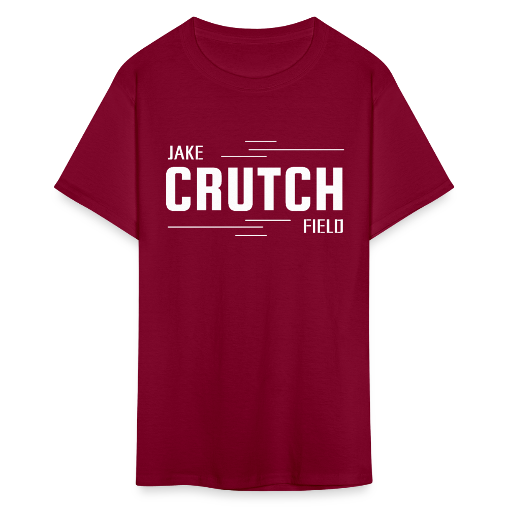 Crutchfield White Logo Classic T-Shirt [Unisex] - burgundy