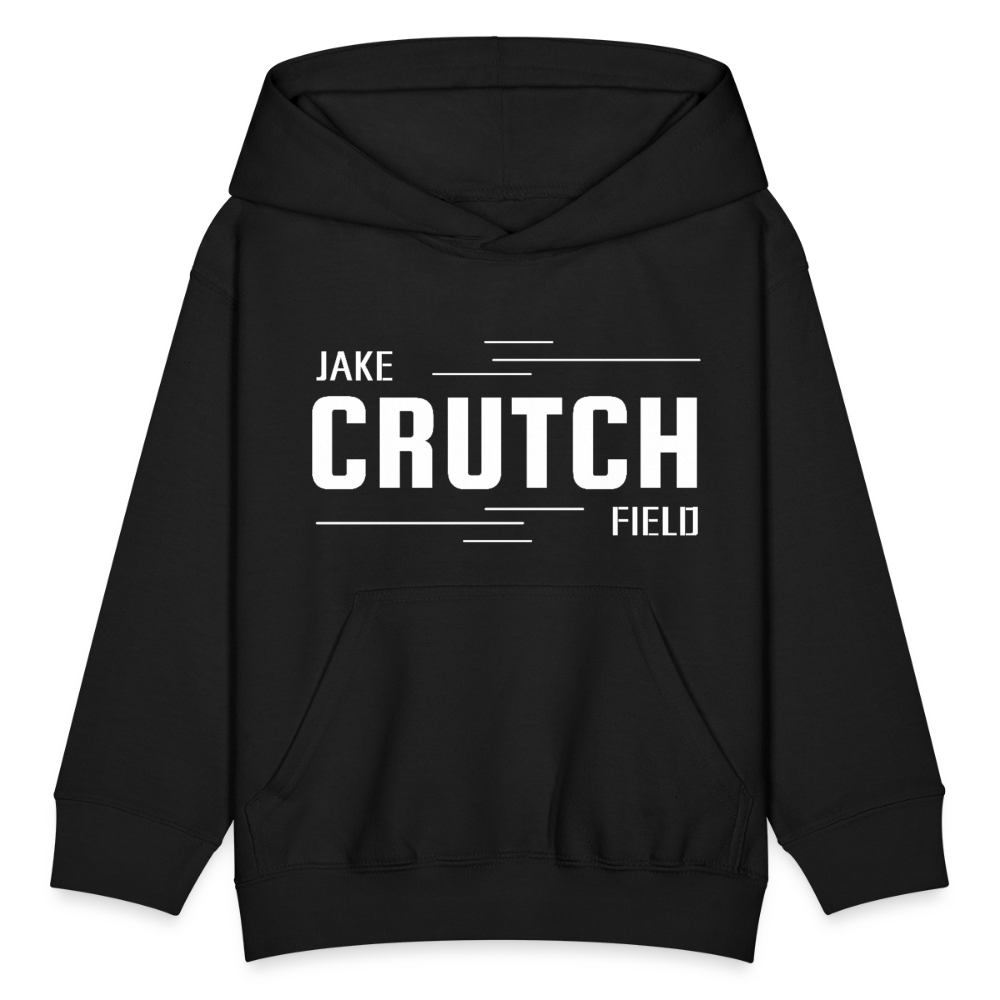 Crutchfield Logo White Kids' Hoodie [Unisex] - black