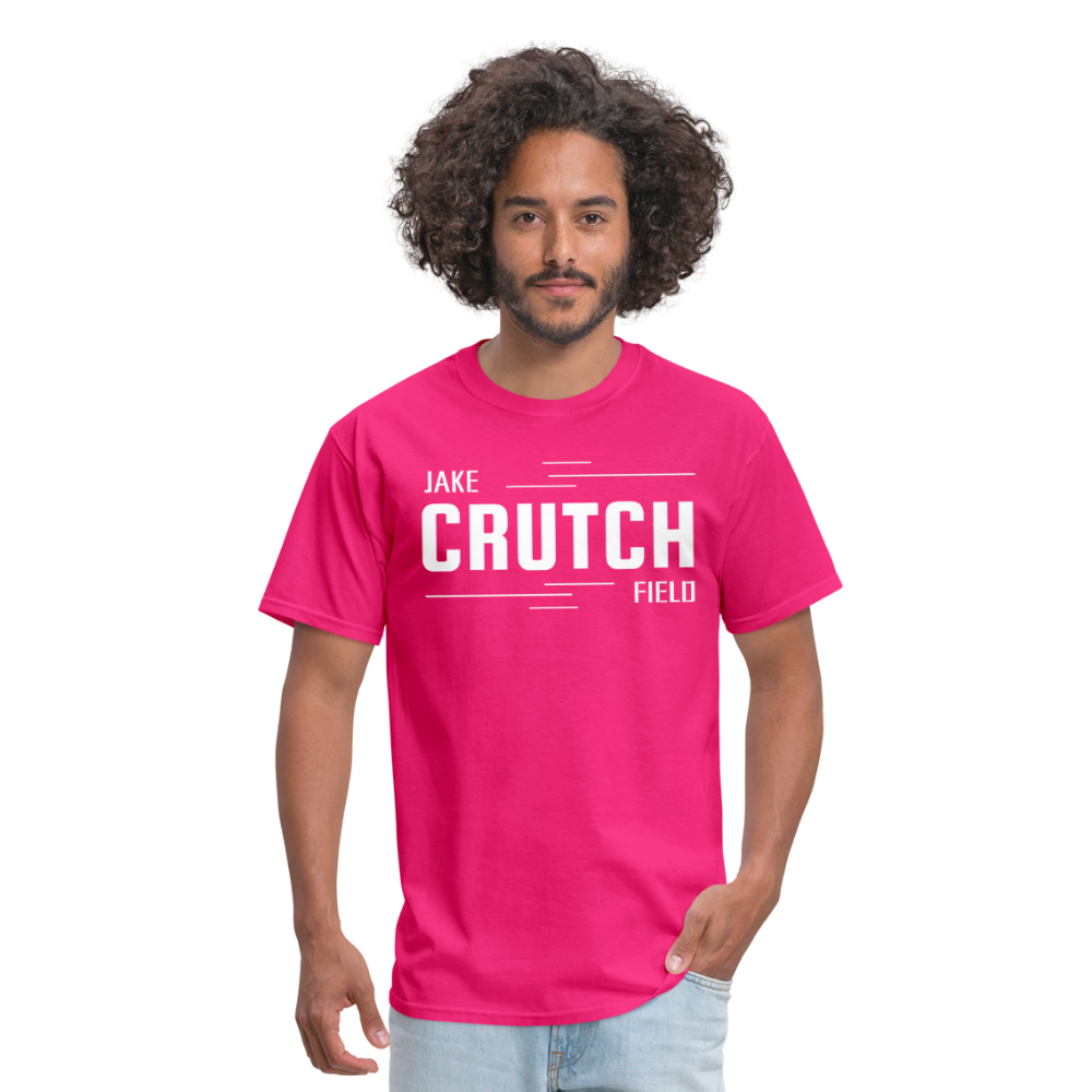 Crutchfield White Logo Classic T-Shirt [Unisex] - fuchsia