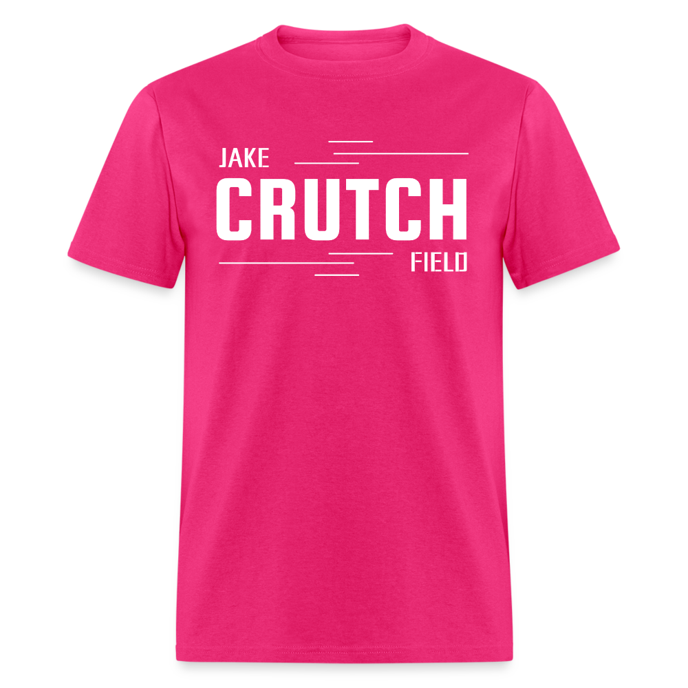 Crutchfield White Logo Classic T-Shirt [Unisex] - fuchsia