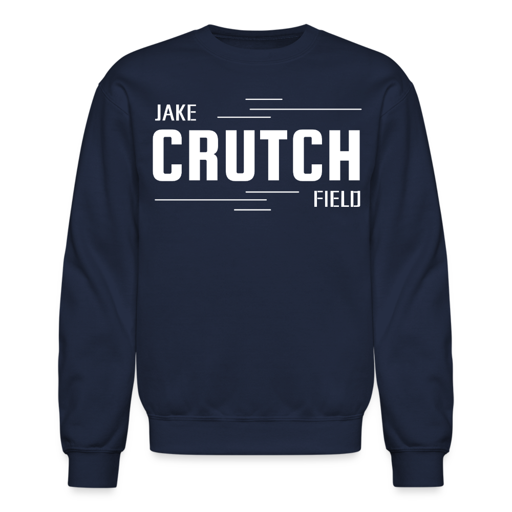 Crutchfield Logo White Sweatshirt [Unisex] - navy