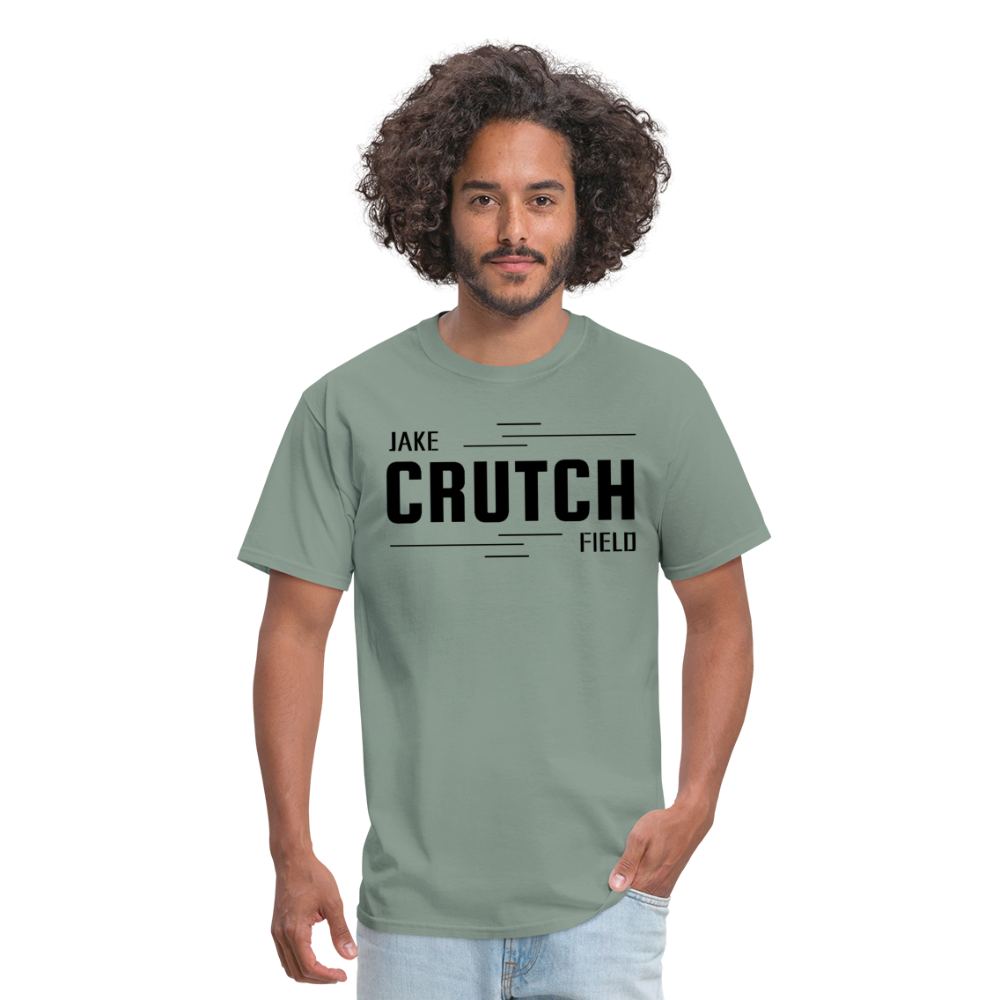 Crutchfield Black Logo Classic T-Shirt [Unisex] - sage