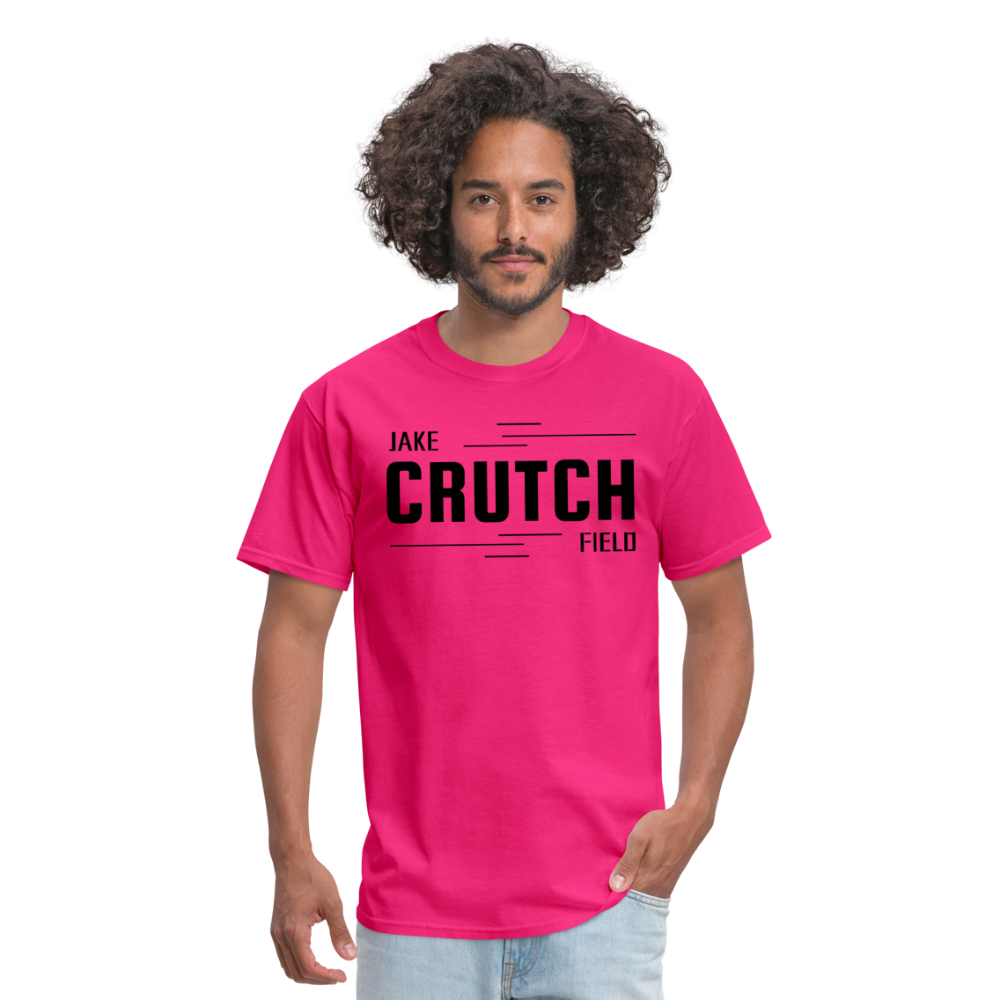 Crutchfield Black Logo Classic T-Shirt [Unisex] - fuchsia