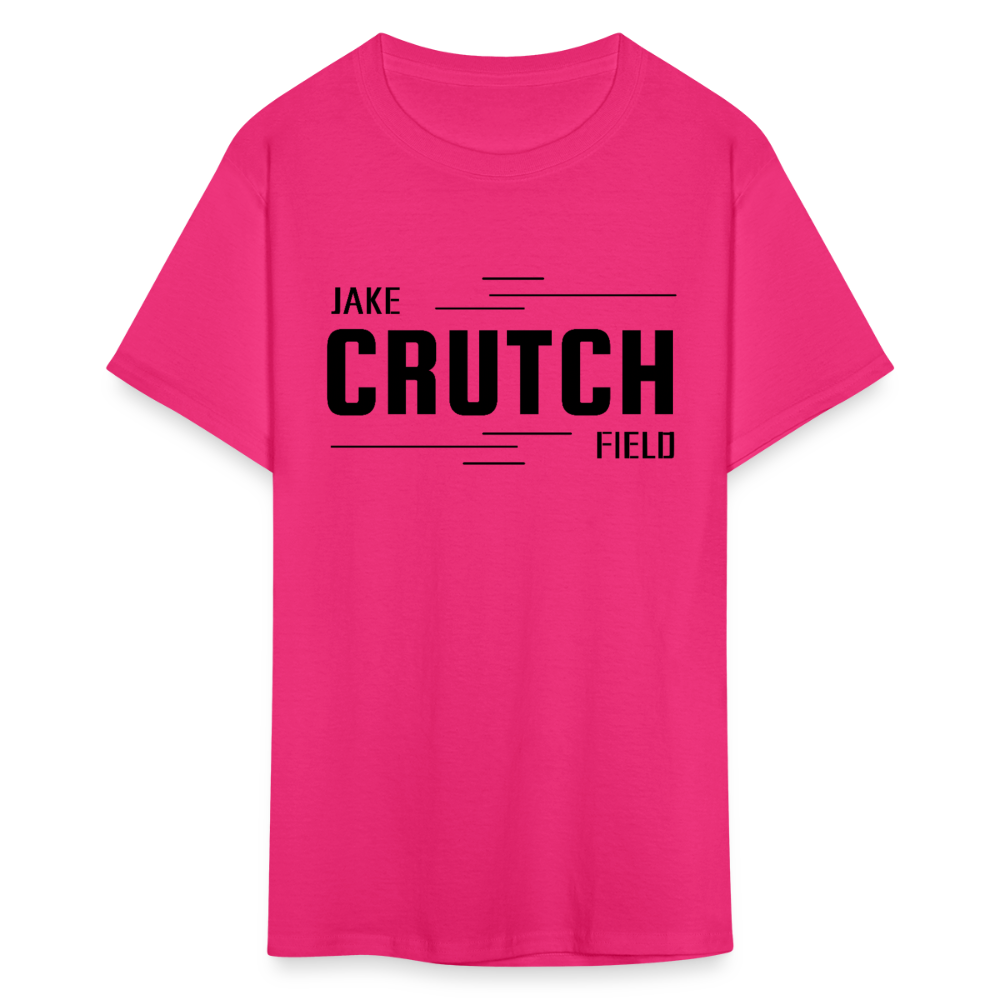 Crutchfield Black Logo Classic T-Shirt [Unisex] - fuchsia