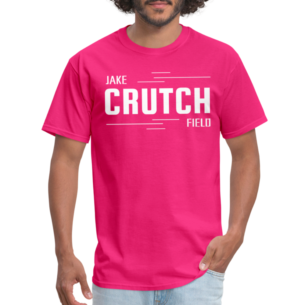 Crutchfield White Logo Classic T-Shirt [Unisex] - fuchsia