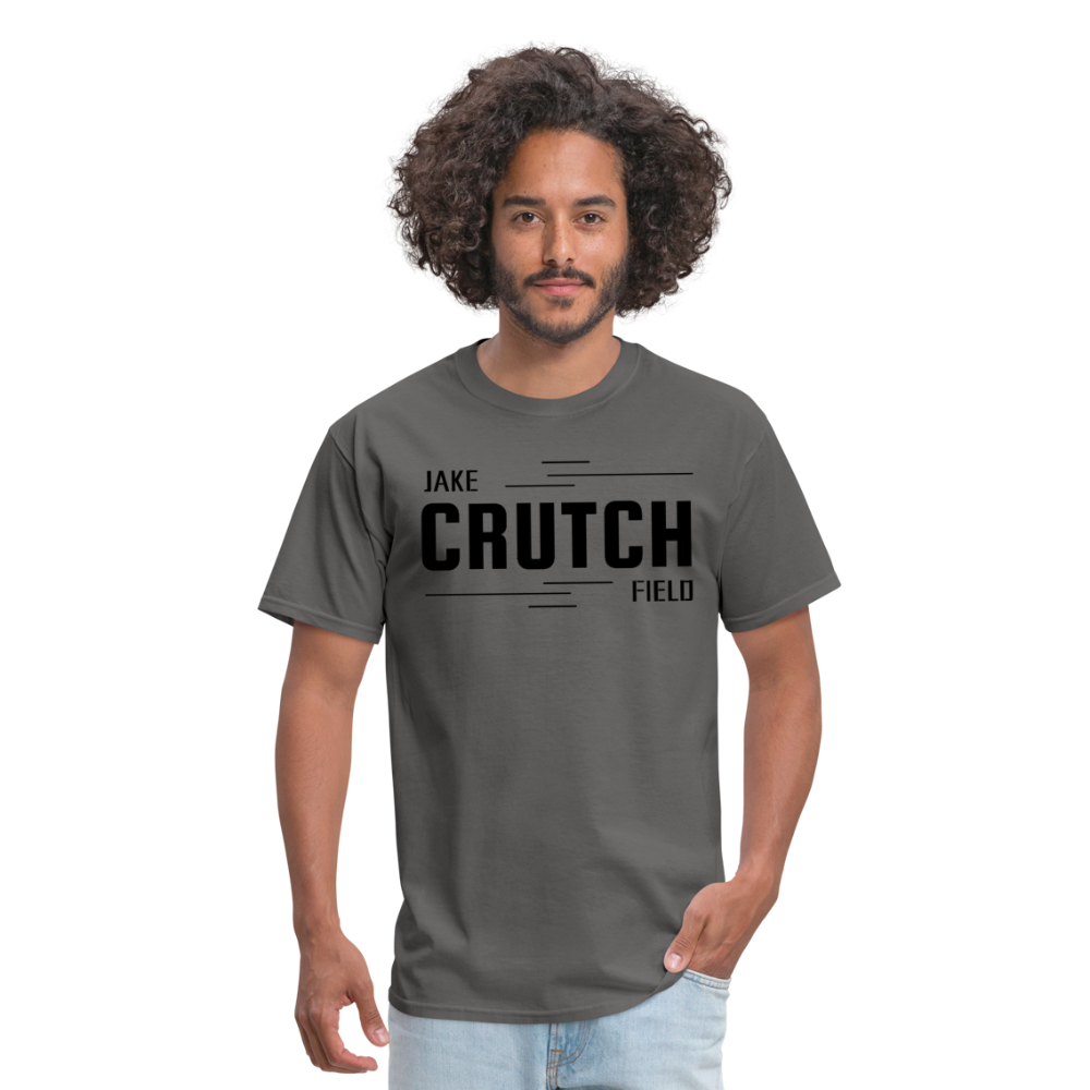 Crutchfield Black Logo Classic T-Shirt [Unisex] - charcoal