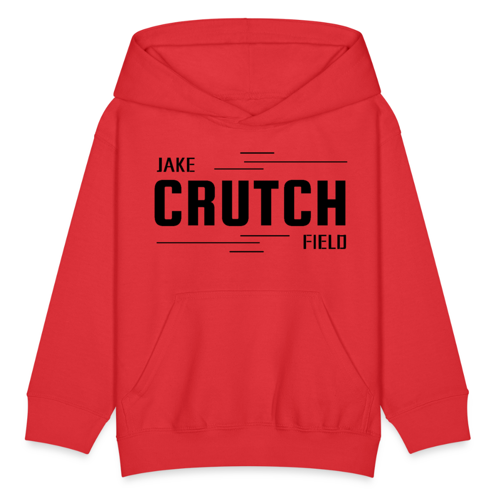 Crutchfield Logo Black Kids' Hoodie [Unisex] - red