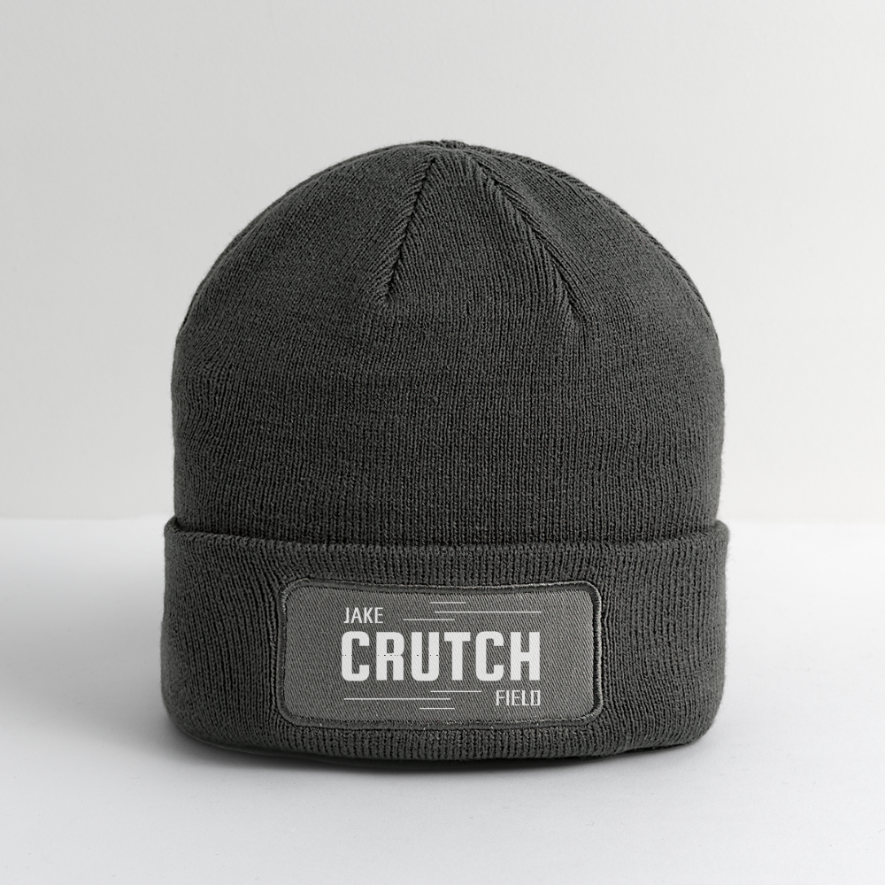 Crutchfield Logo Patch Beanie - charcoal grey