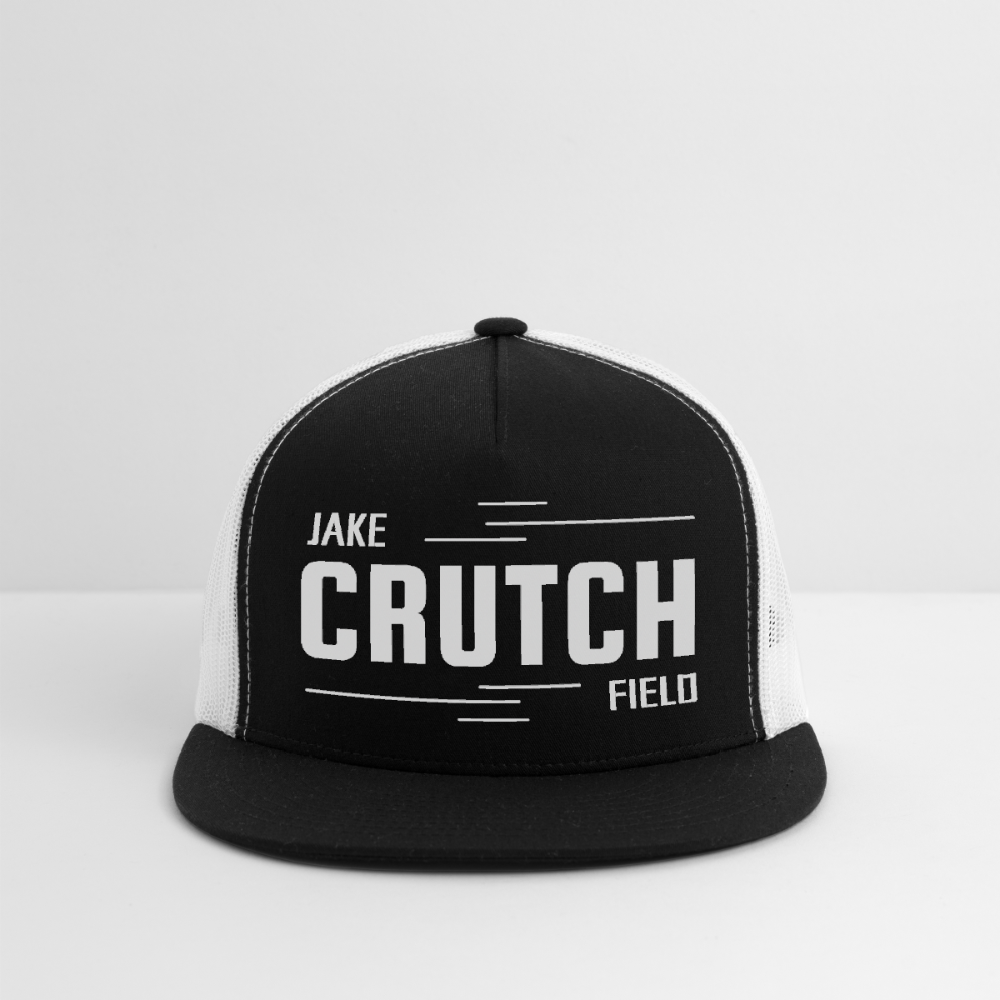 Crutchfield Logo White Trucker Hat - black/white