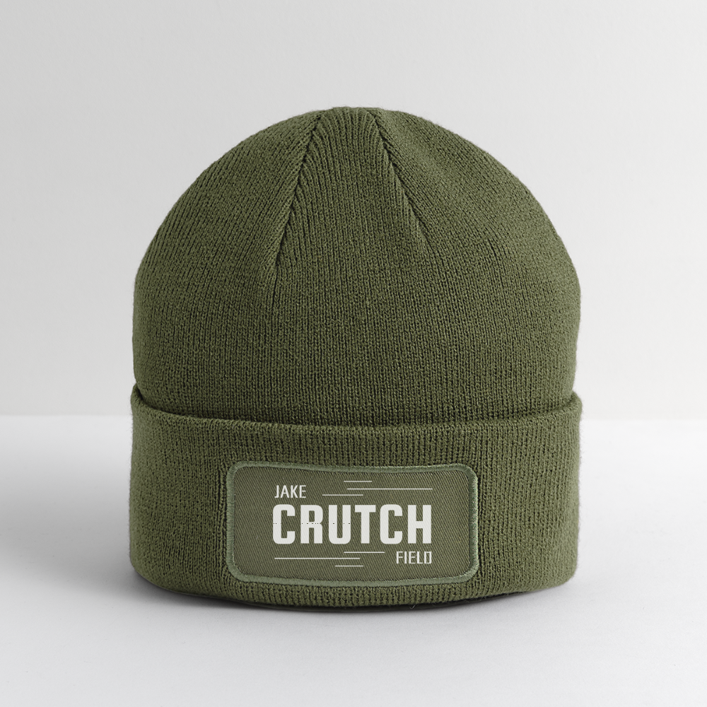 Crutchfield Logo Patch Beanie - olive